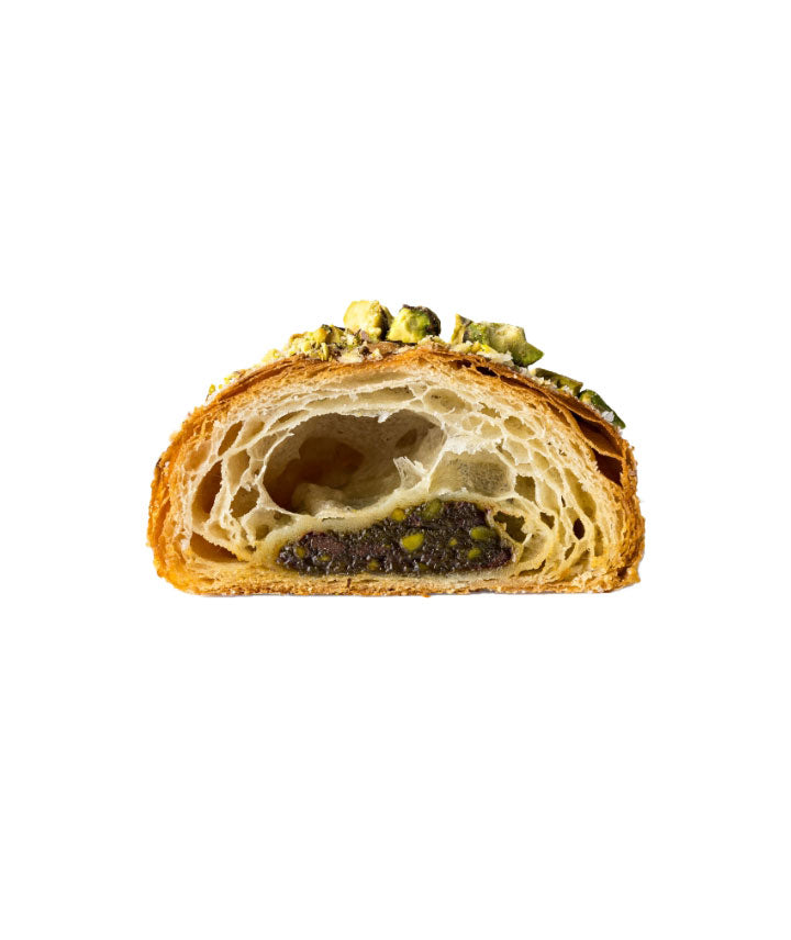 Pain au chocolat pistache