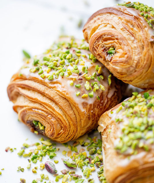 Pain au chocolat pistache
