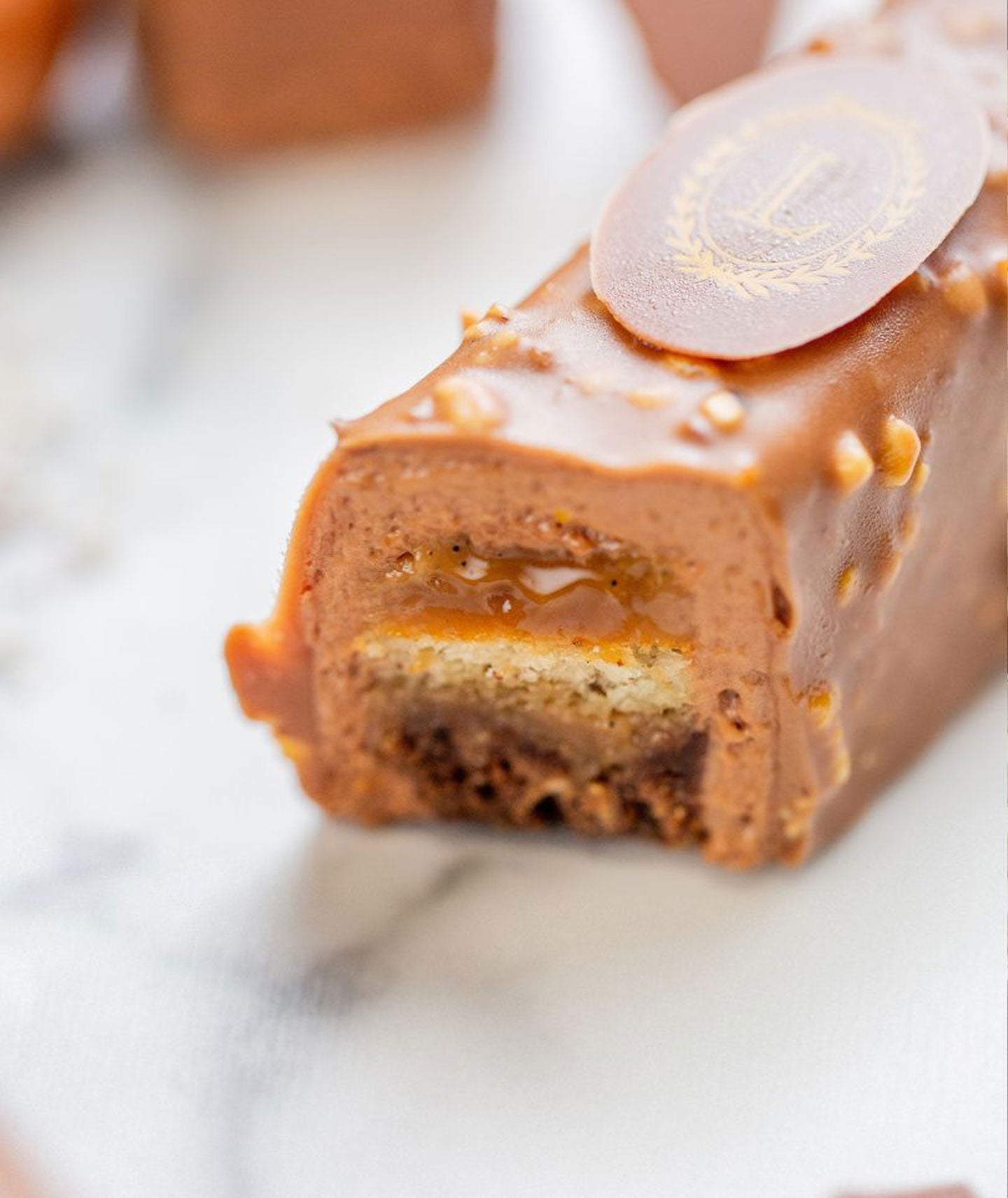 Finger chocolat caramel noisette
