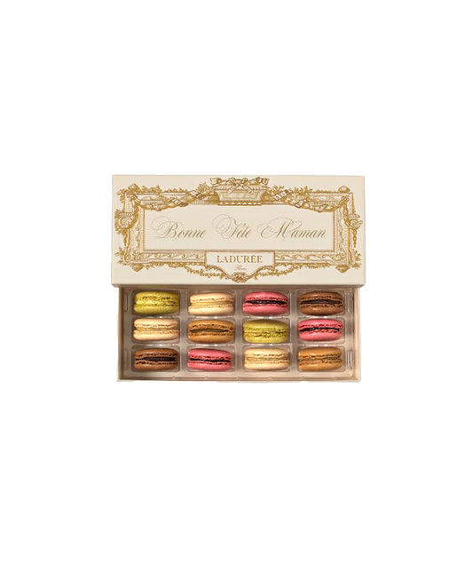 Coffret de 12 macaron "Bonne fête Maman"