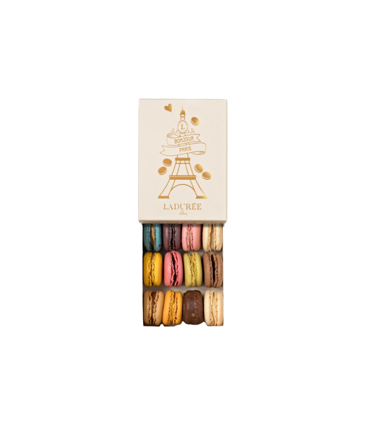 Coffret de 12 macarons "Bonjour Paris"