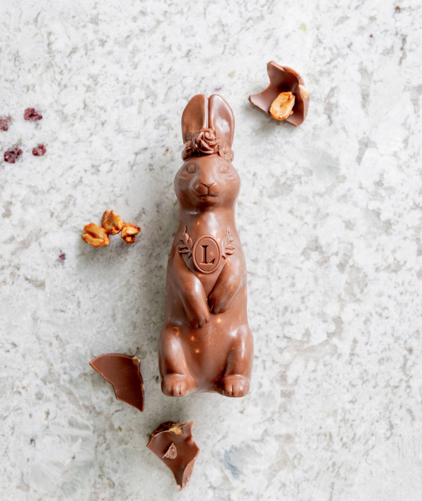 « LALA » le Lapin - Chocolat au lait & Cacahuètes
