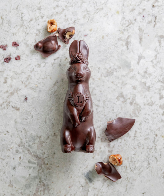 « LALA » le lapin - Chocolat noir & Noisettes