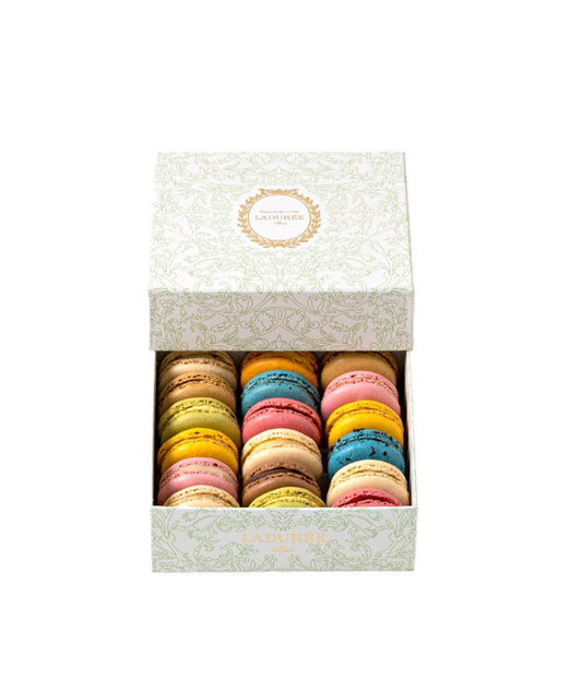 Coffret de 18 macarons "Arabesque" vert