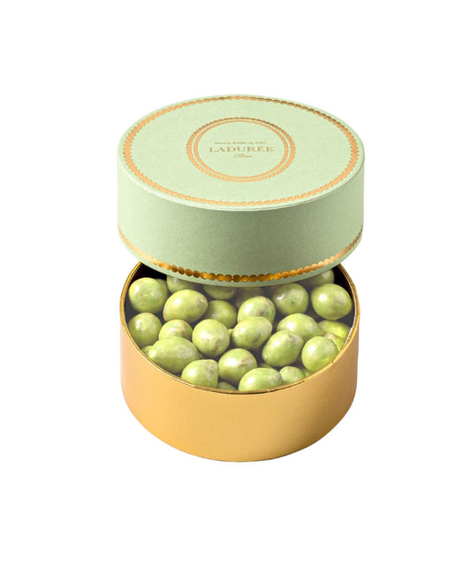 Coffret de perles chocolatées pistache fleur d'oranger