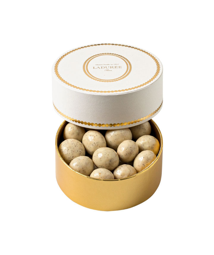 Coffret de perles chocolatées noisette vanille