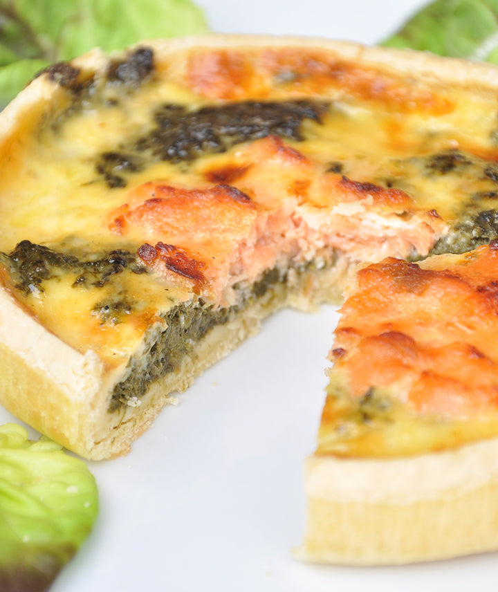 Quiche saumon épinards