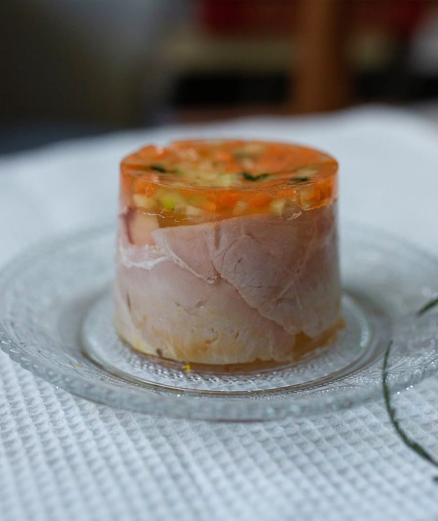 Oeuf en gelée au jambon