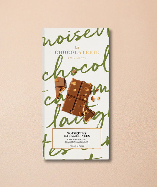 Tablette lait noisettes caramélisées