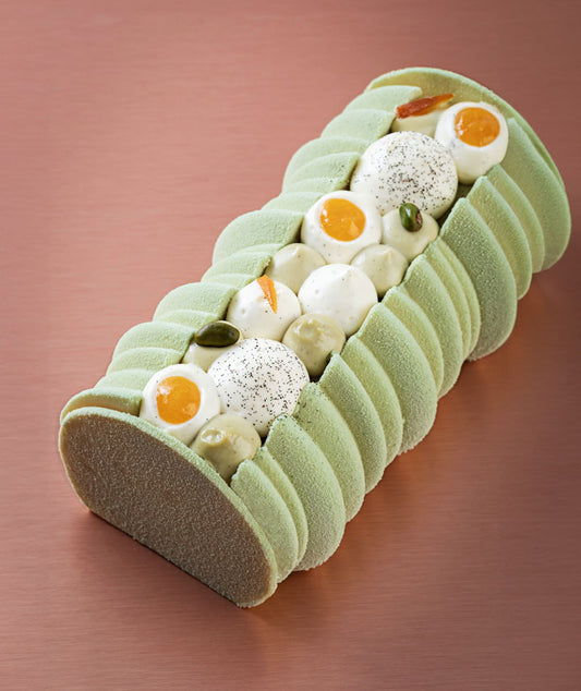Bûche pistache vanille - 6 à 8 personnes