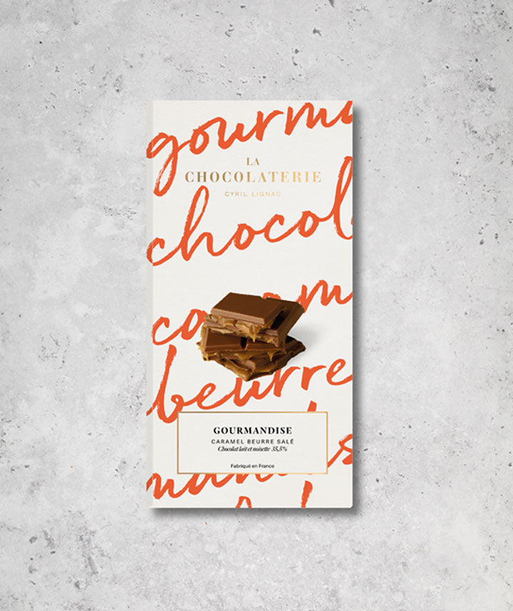 Tablette gourmande caramel