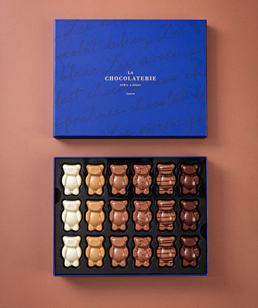 Boite 36 oursons praliné