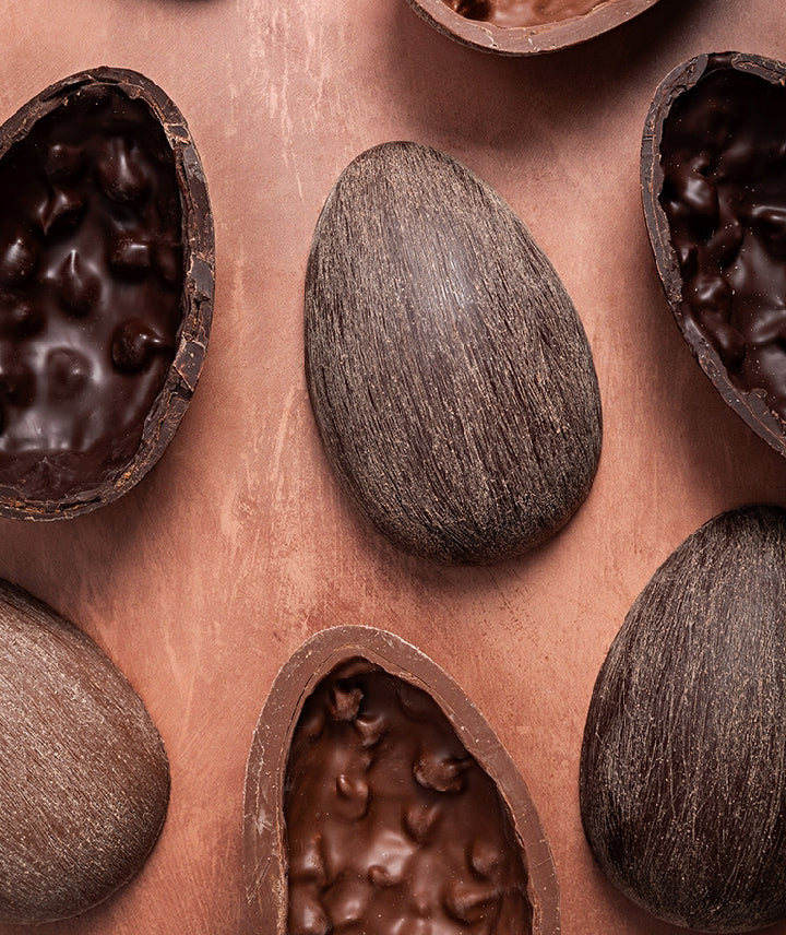 Oeuf chocolat noir de Pâques