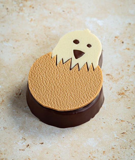 Poussin guimauve chocolat noir