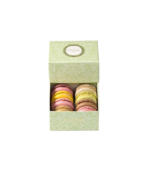Coffret de 8 macarons "Arabesque" vert