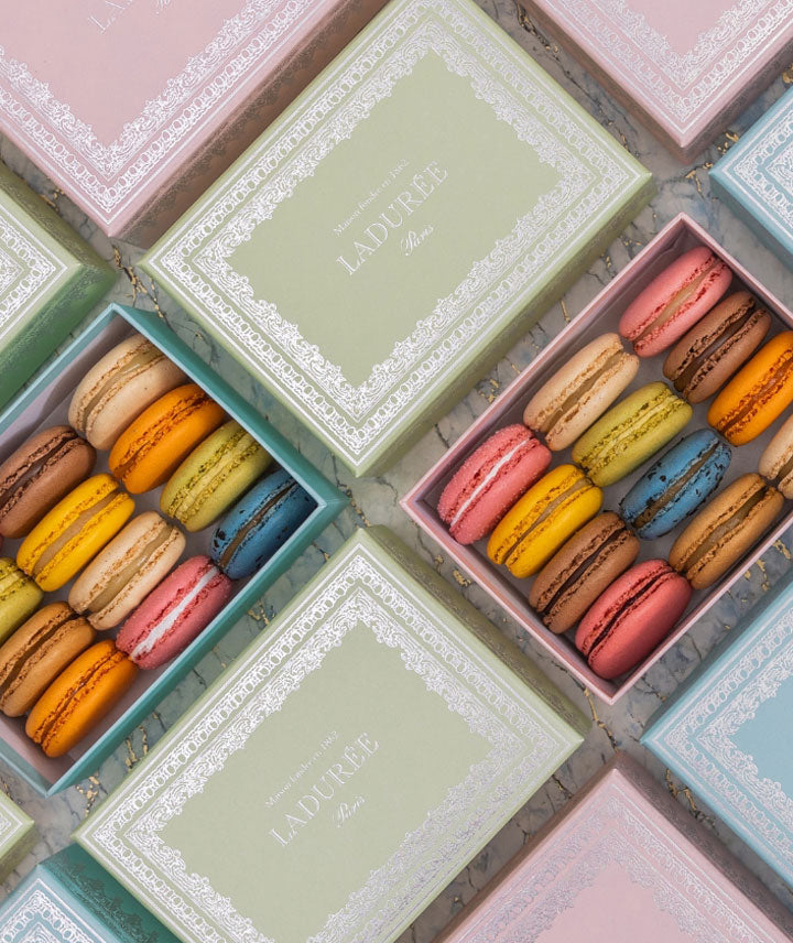Coffret de 12 macarons "Napoléon III" vert
