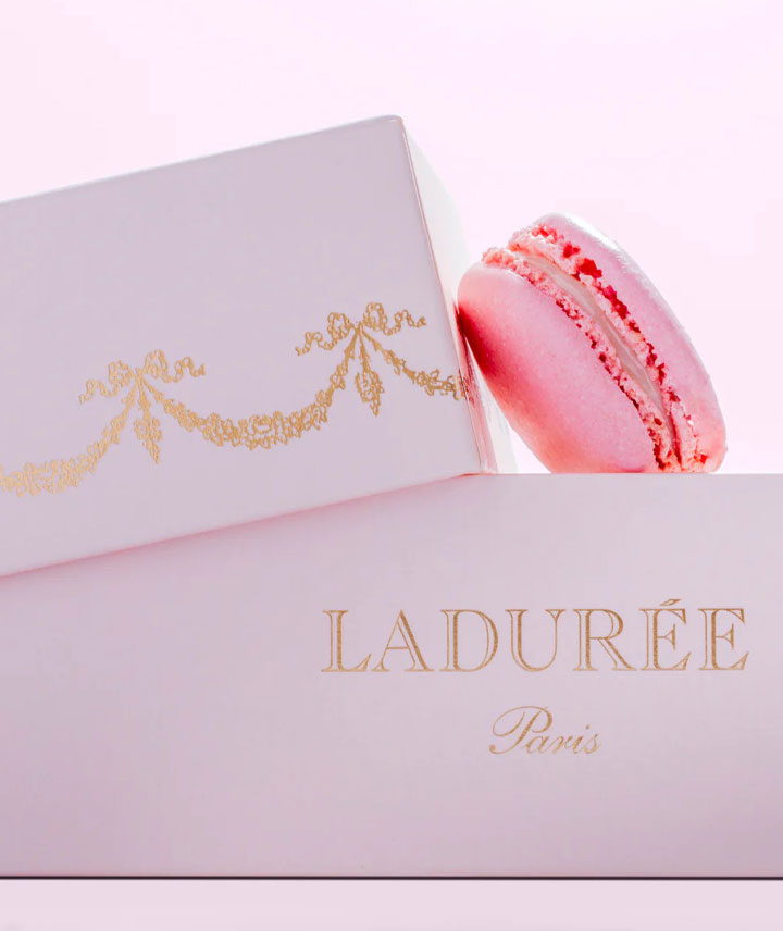 Coffret de 24 macarons "Prestige" rose