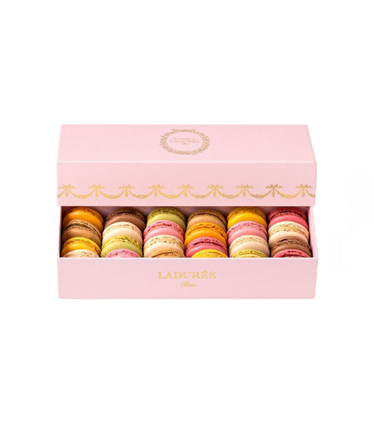 Coffret de 24 macarons "Prestige" rose