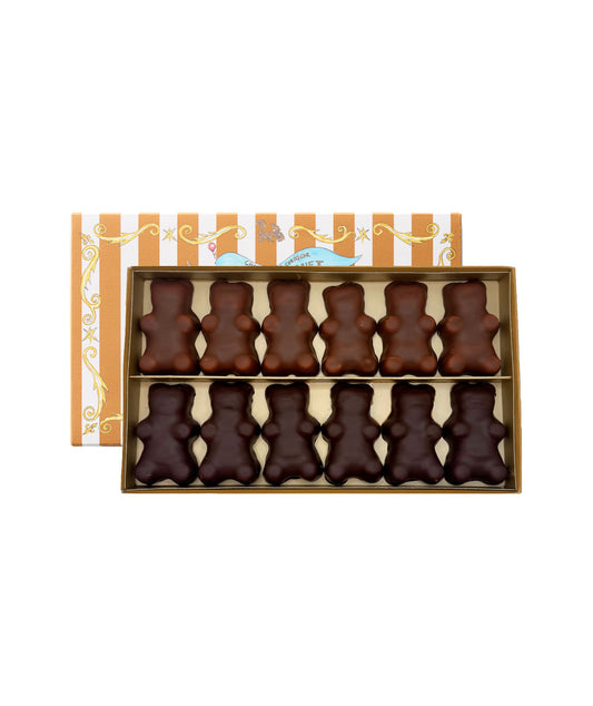 Boîte de 12 guimauves chocolat noir et lait