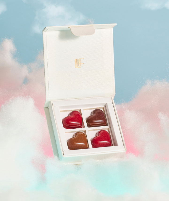 Trésor de coeurs en chocolat