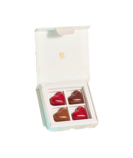 Trésor de coeurs en chocolat