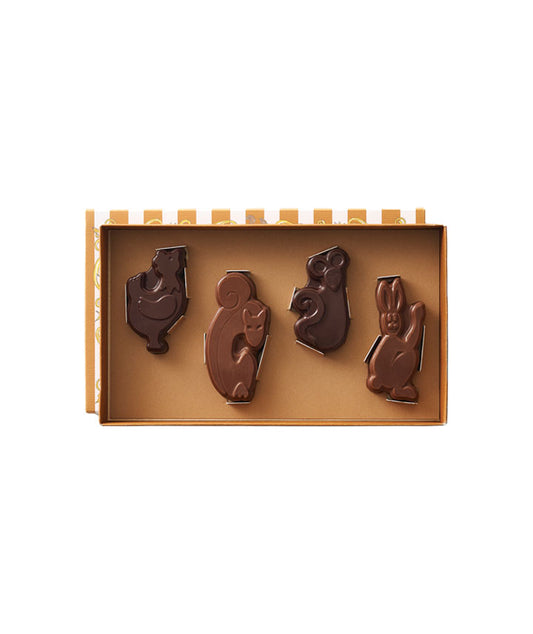 Le coffret des animaux en chocolat