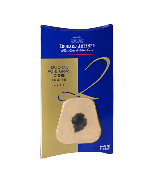 Foie gras d'oie mi-cuit à la truffe - Duo