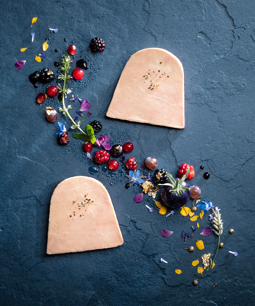 Duo tranches de foie gras de canard