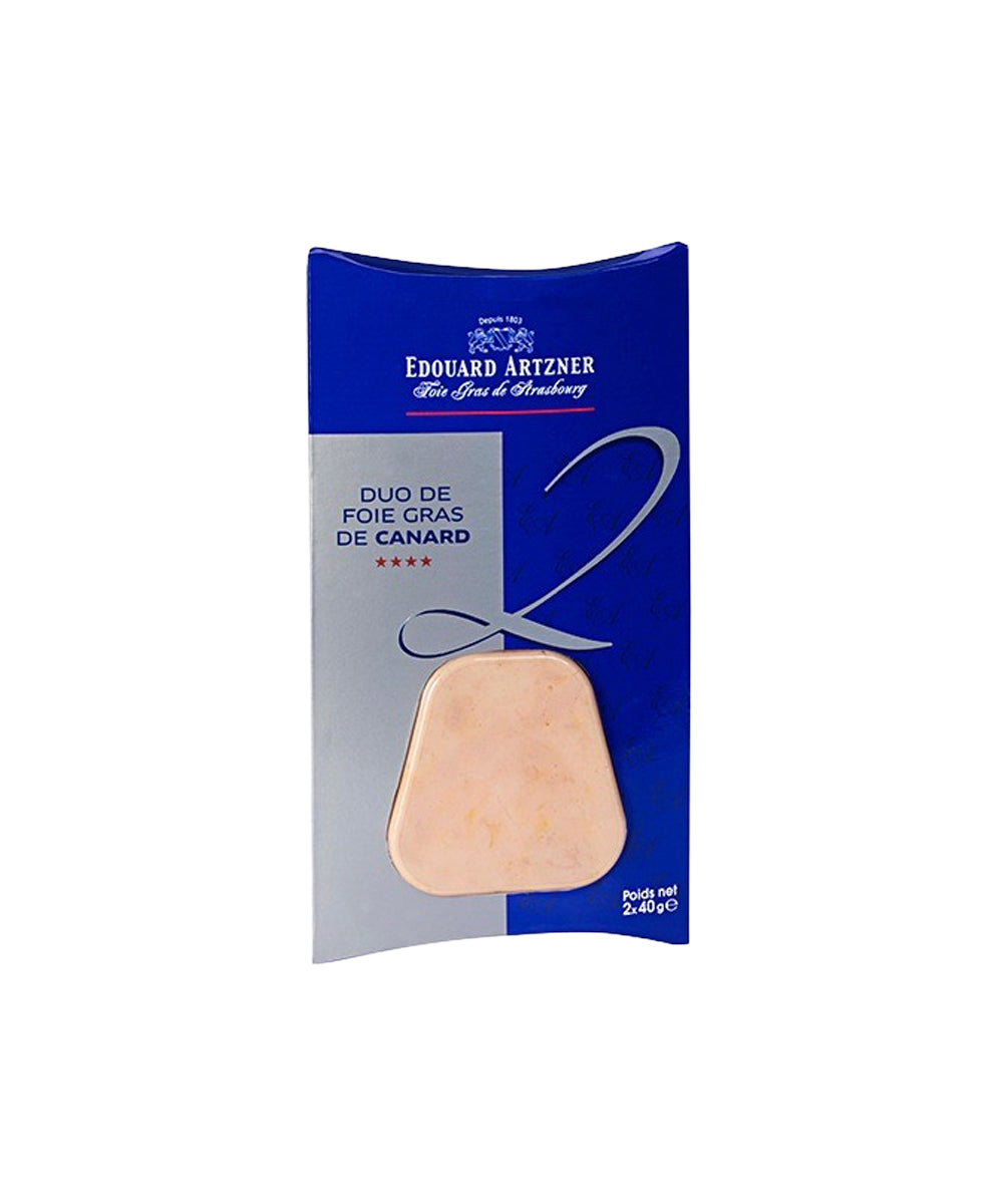 Duo tranches de foie gras de canard