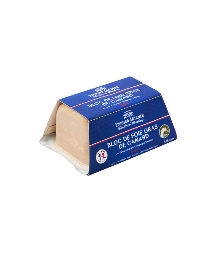 Bloc foie gras de canard au gewurztraminer - 200g
