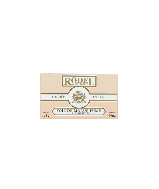 Foie de morue fumé au bois de hêtre