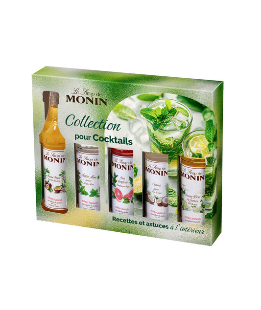 Coffret de 5 sirops pour cocktails aromatisés