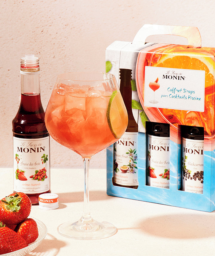 Coffret de 3 sirops pour cocktails piscine