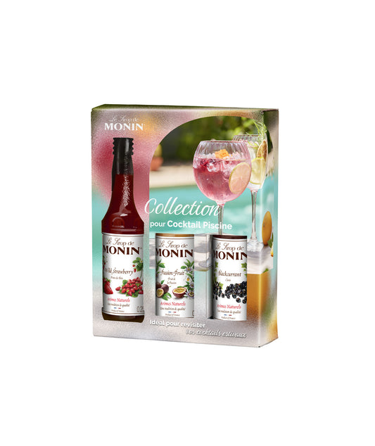 Coffret de 3 sirops pour cocktails piscine
