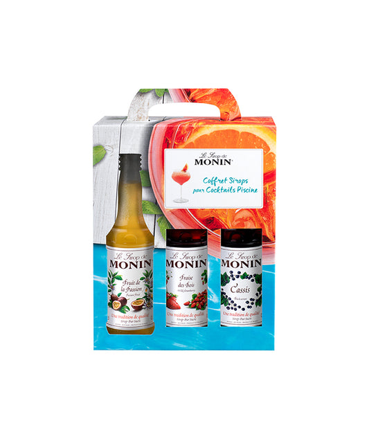 Coffret de 3 sirops pour cocktails piscine