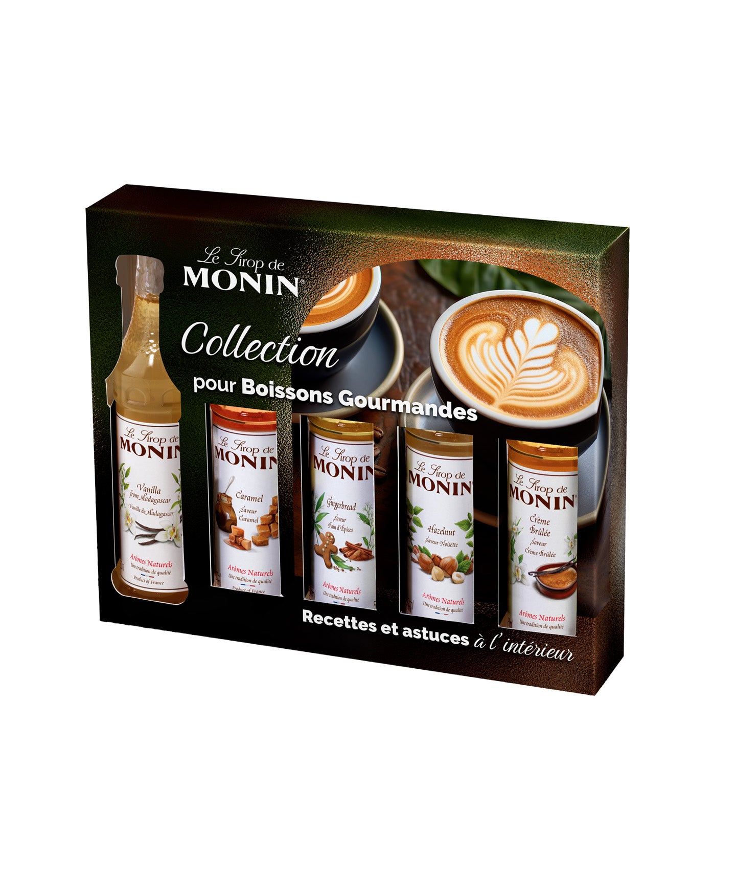 Coffret de 5 sirops pour cafés aromatisés