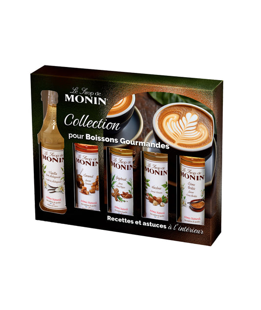 Coffret de 5 sirops pour cafés aromatisés