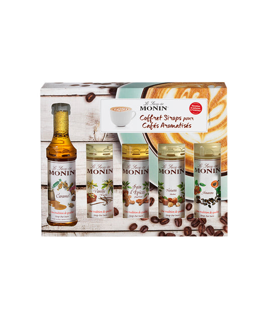 Coffret de 5 sirops pour cafés aromatisés