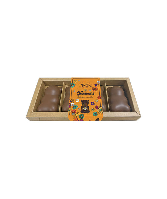 Gros nounours en guimauve au chocolat