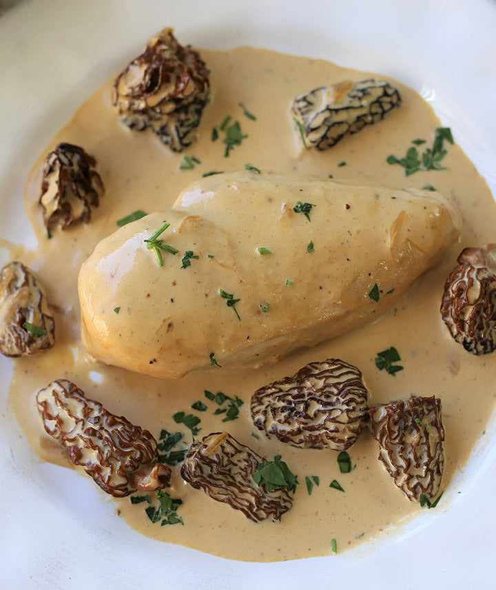 Sauce morilles au bouillon de volaille maison