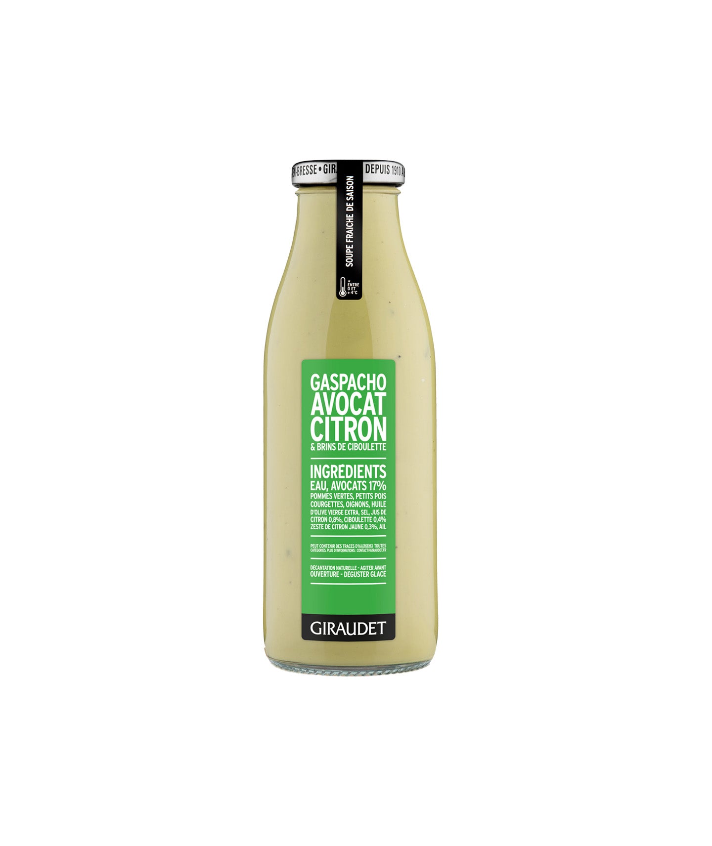 Gaspacho avocat et citron