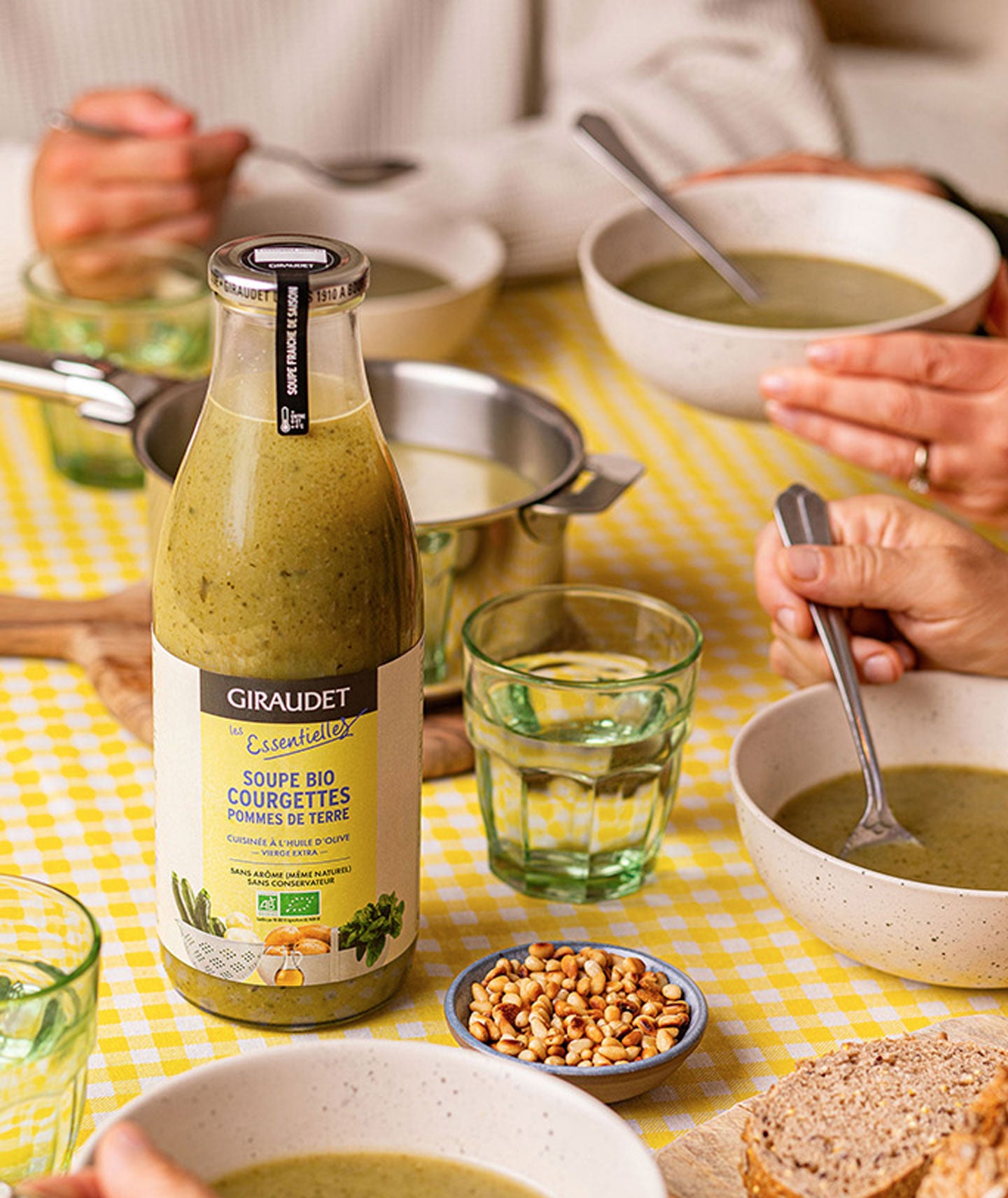 Soupe courgettes et pommes terre bio