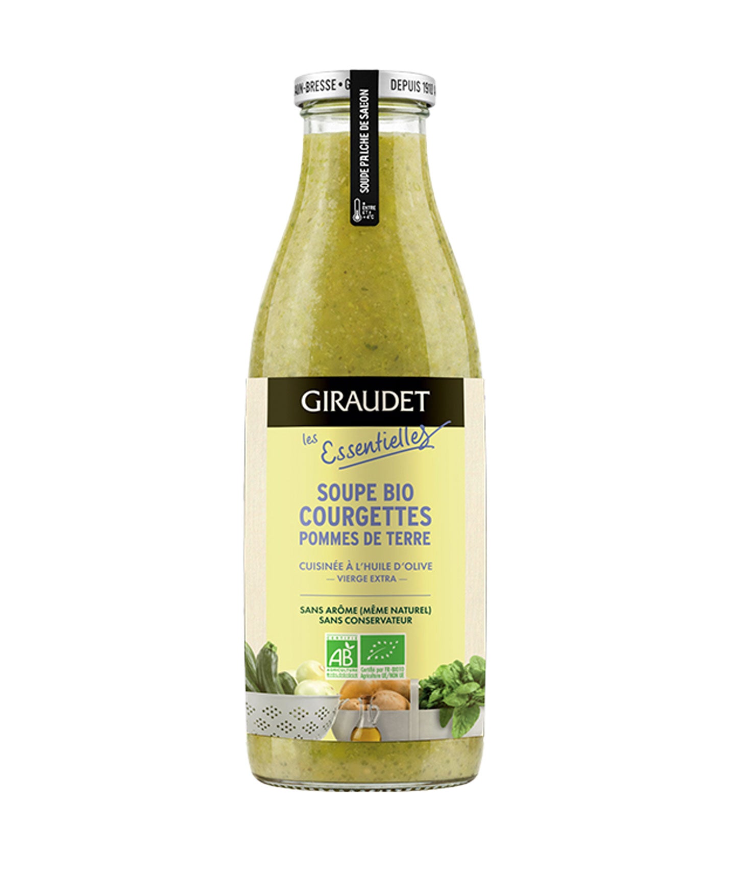Soupe courgettes et pommes terre bio