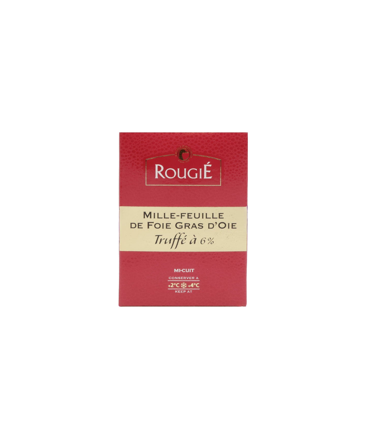 Millefeuille de foie gras d'oie truffé 6% - Barquette 180g