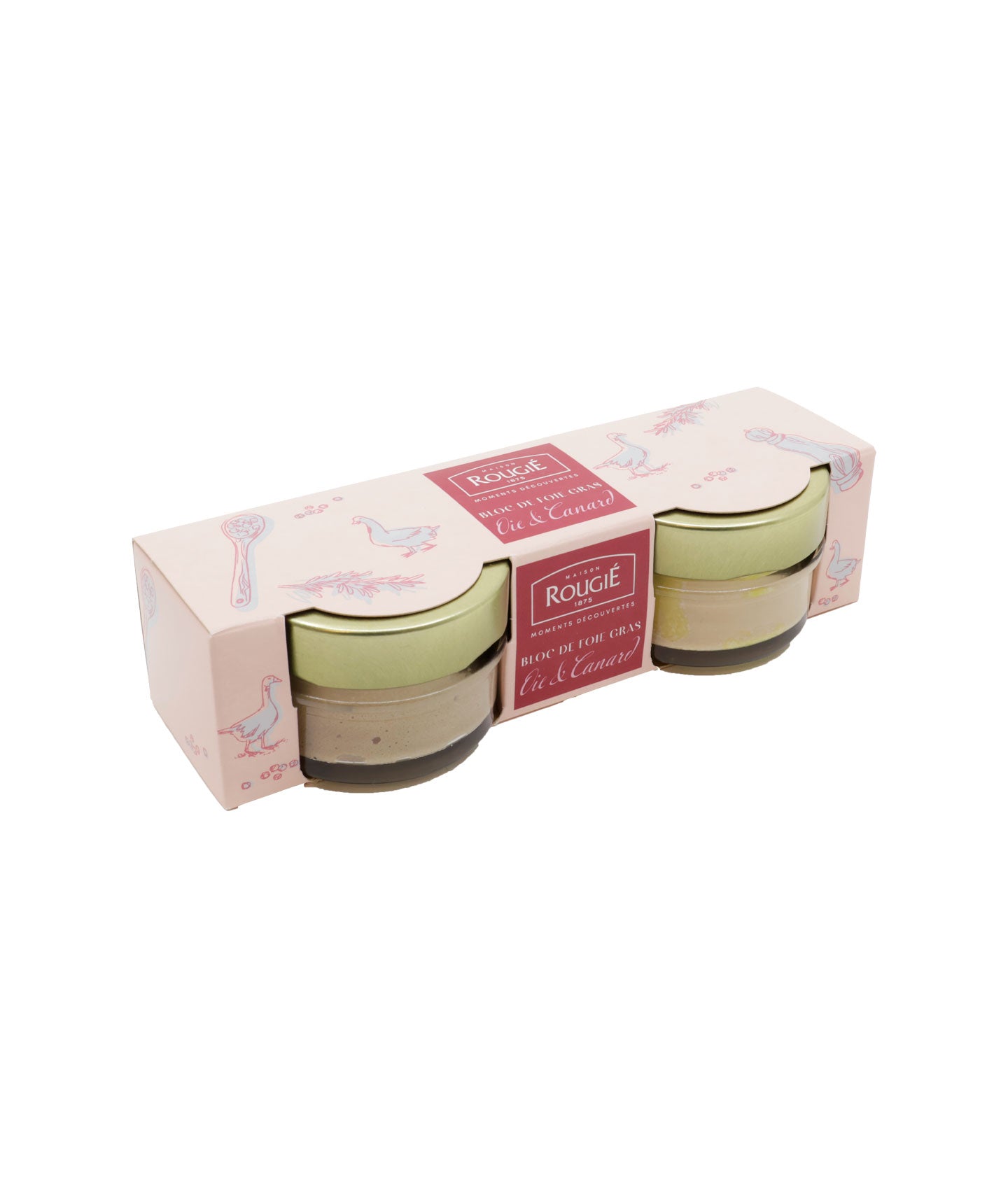 Coffret dégustation de bloc de foie gras d'oie et canard