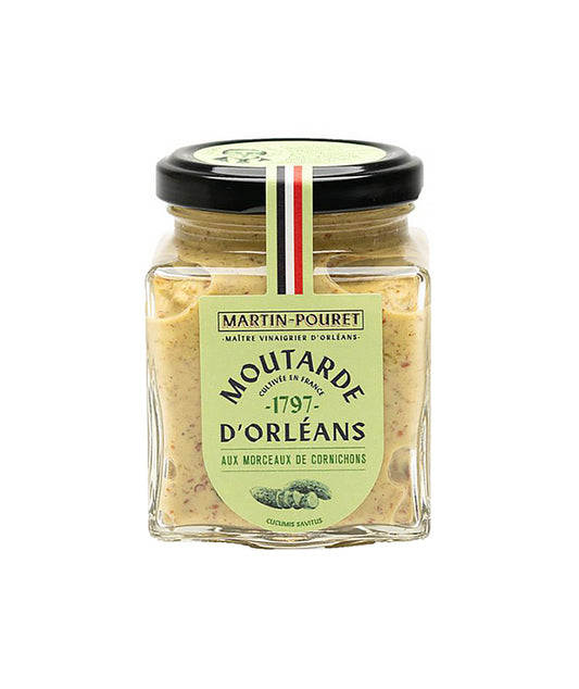 Moutarde d’Orléans aux morceaux de cornichons croquants
