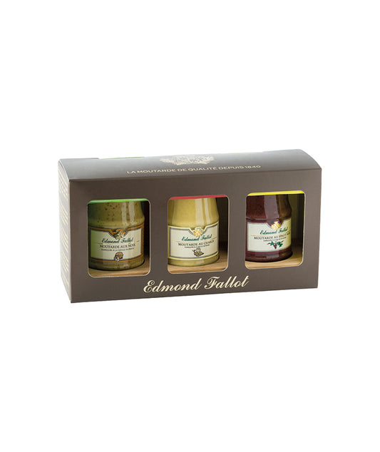 Moutardes trio gourmand 3x10cl - 310g