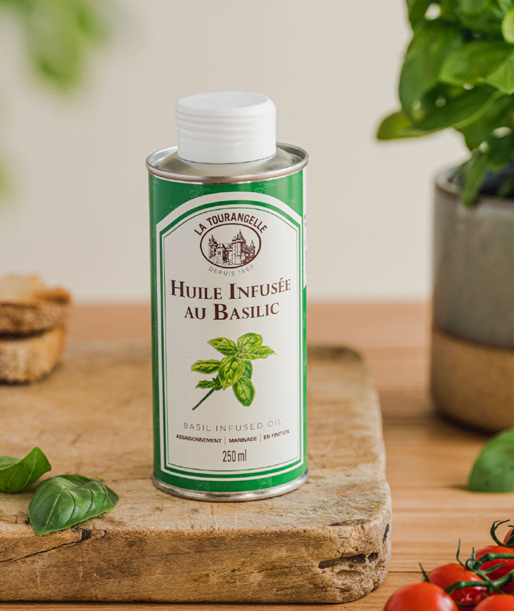Huile infusée au basilic
