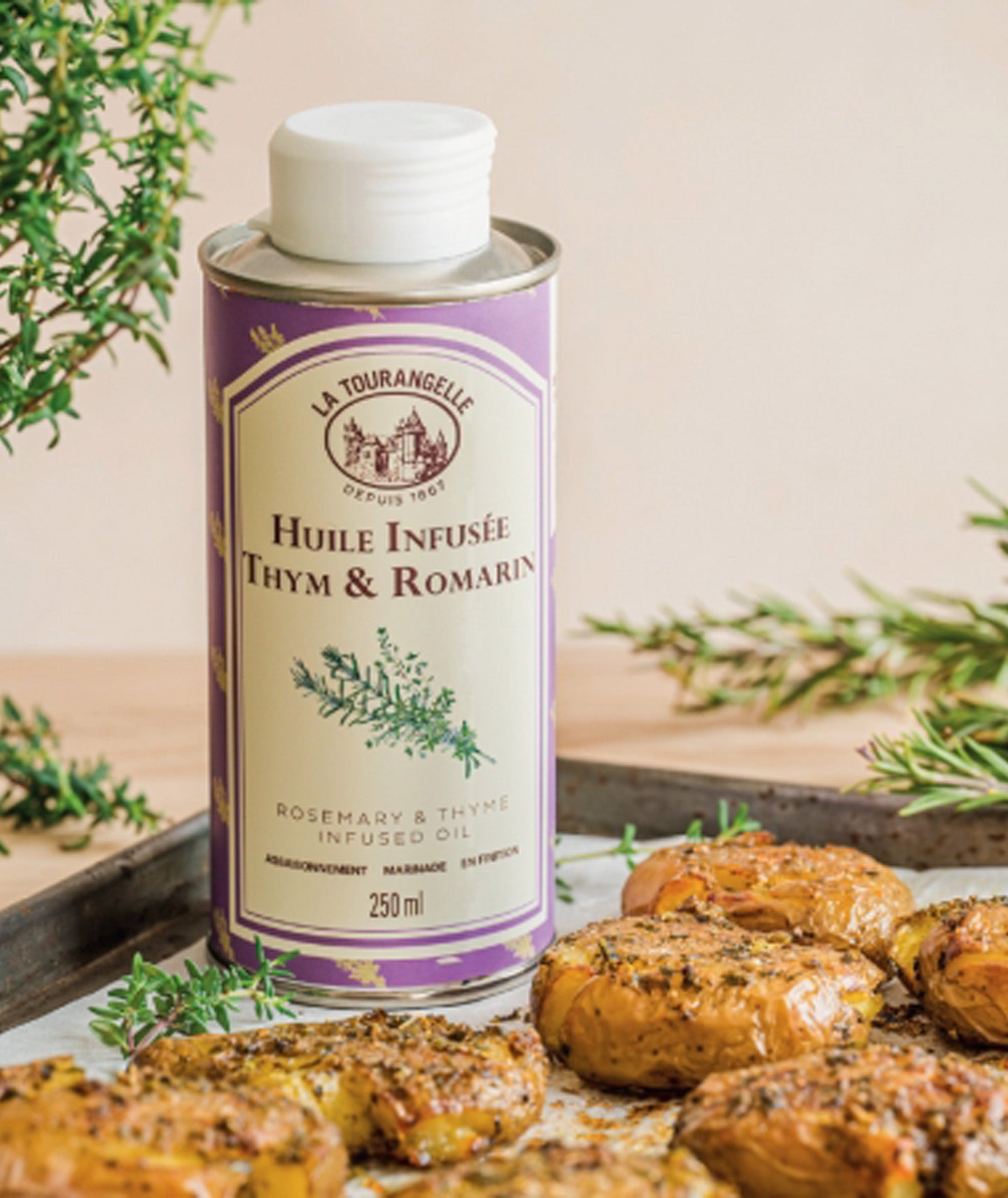 Huile infusée au thym et au romarin - 250ml