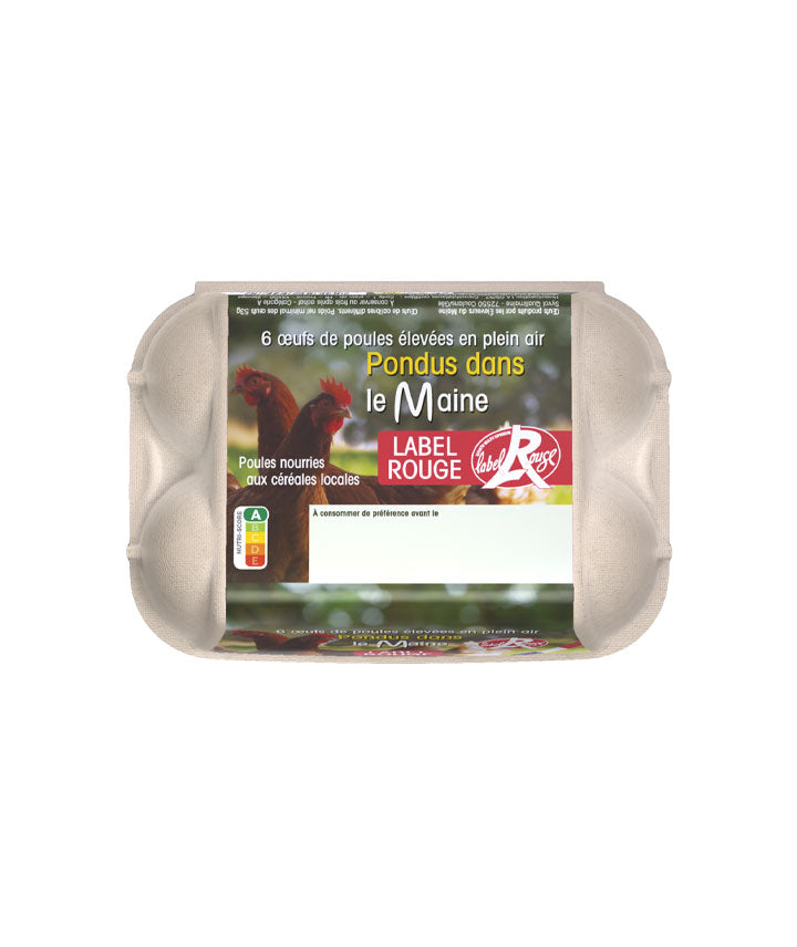 6 oeufs du Maine Label Rouge